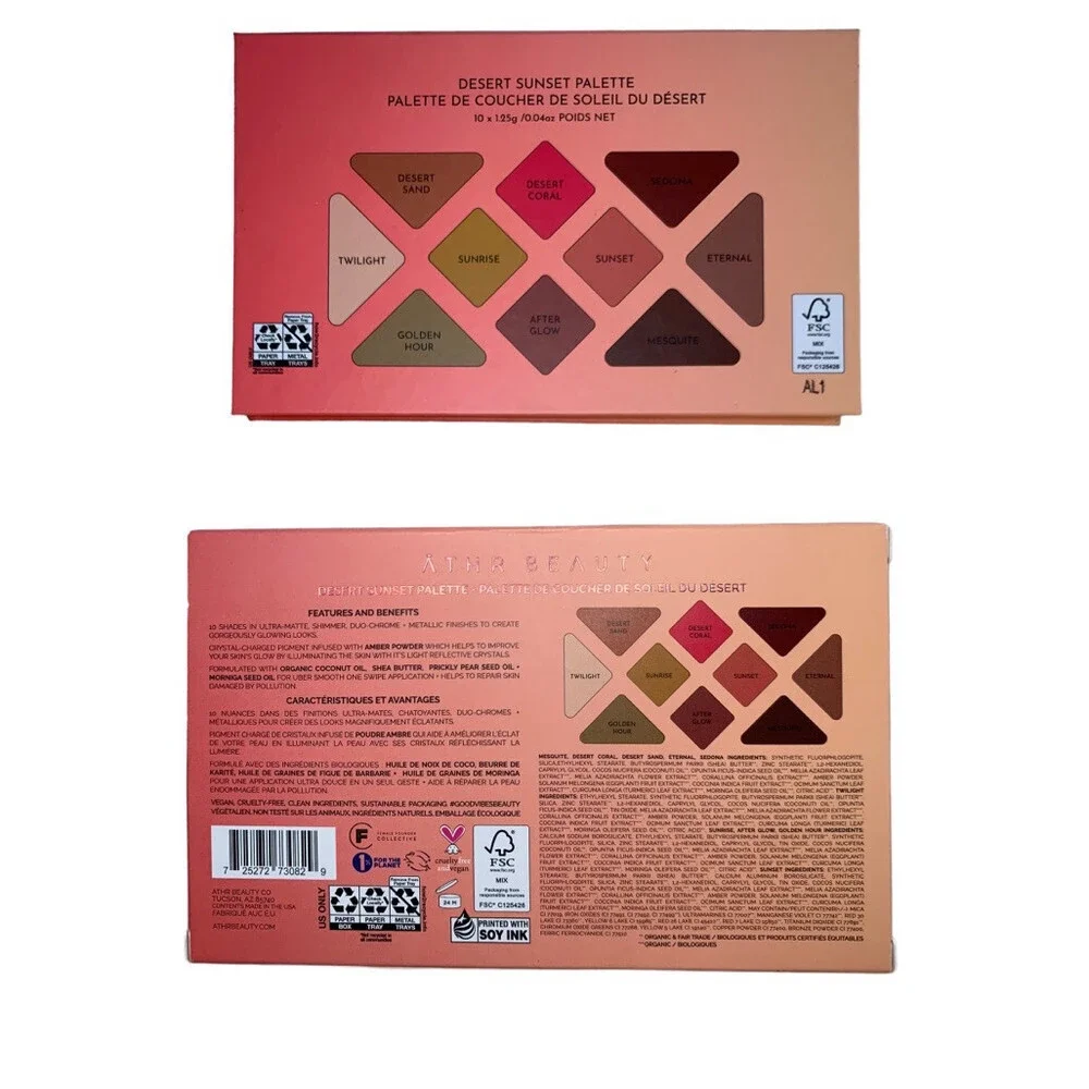 ATHR BEAUTY Desert Sunset Eyeshadow‎ Palette Makeup